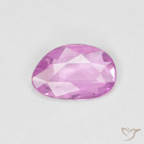 0.40ct 天然 薄いロイヤルパープルピンク サファイア, ファンシー, VS