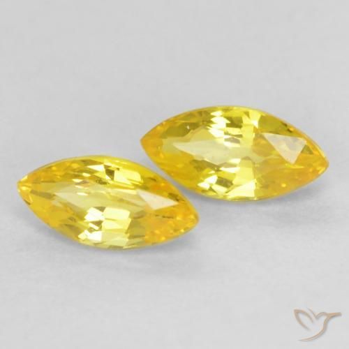 Shop natural 0.44ct ミディアムイエロー サファイア gems, マーキーズ, from タンザニア at GemSelect. In stock, global shipping!