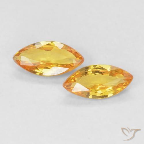 Shop natural 0.36ct ゴールドオレンジ サファイア gems, マーキーズ, from タンザニア at GemSelect. In stock, global shipping!