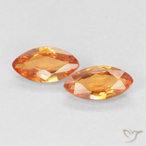 Shop natural 0.39ct ミディアムオレンジ サファイア gems, マーキーズ, from タンザニア at GemSelect. In stock, global shipping!