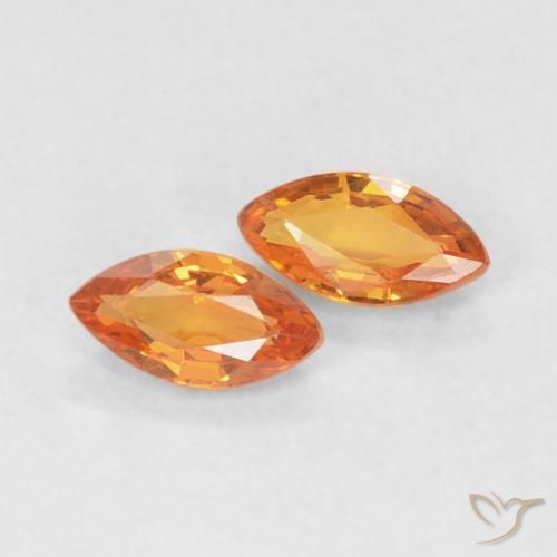 Shop natural 0.36ct 赤みがかったオレンジ サファイア gems, マーキーズ, from タンザニア at GemSelect. In stock, global shipping!