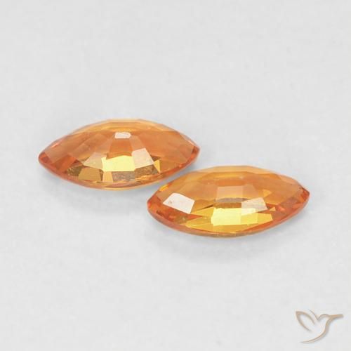 Shop natural 0.36ct 赤みがかったオレンジ サファイア gems, マーキーズ, from タンザニア at GemSelect. In stock, global shipping!