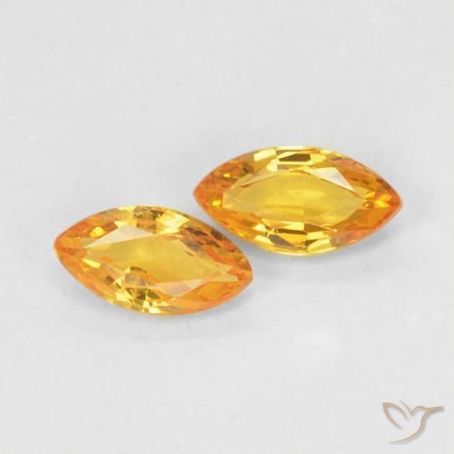 Shop natural 0.39ct ゴールドオレンジ サファイア gems, マーキーズ, from タンザニア at GemSelect. In stock, global shipping!