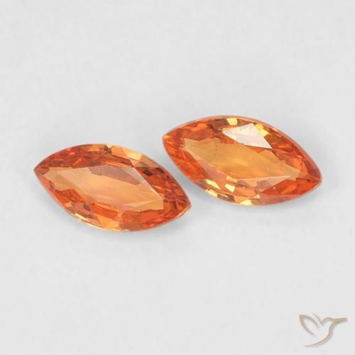 Shop natural 0.37ct 鮮やかなオレンジ サファイア gems, マーキーズ, from タンザニア at GemSelect. In stock, global shipping!