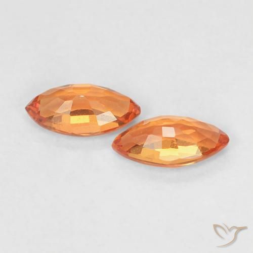 Shop natural 0.37ct 鮮やかなオレンジ サファイア gems, マーキーズ, from タンザニア at GemSelect. In stock, global shipping!