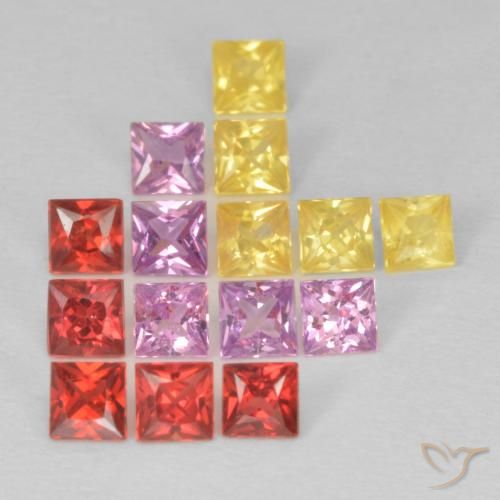 Shop natural 1.61ct マルチカラー サファイア gems, 四角形, from タンザニア at GemSelect. In stock, global shipping!