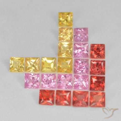 Shop natural 1.95ct マルチカラー サファイア gems, 四角形, from タンザニア at GemSelect. In stock, global shipping!
