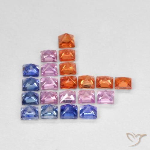 Shop natural 1.49ct マルチカラー サファイア gems, 四角形, from タンザニア at GemSelect. In stock, global shipping!