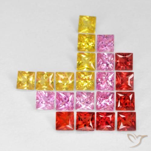 Shop natural 2.14ct マルチカラー サファイア gems, 四角形, from タンザニア at GemSelect. In stock, global shipping!