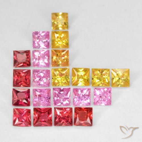 1.98 ct ルース プリンセス カット サファイア、2.4 x 2.3 mm タンザニア産, Photo A