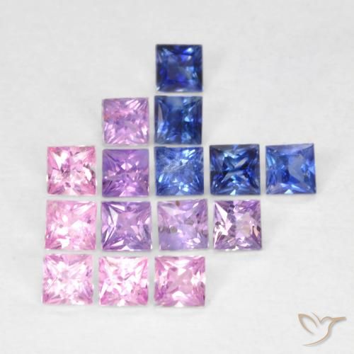 Shop natural 1.41ct マルチカラー サファイア gems, 四角形, from タンザニア at GemSelect. In stock, global shipping!