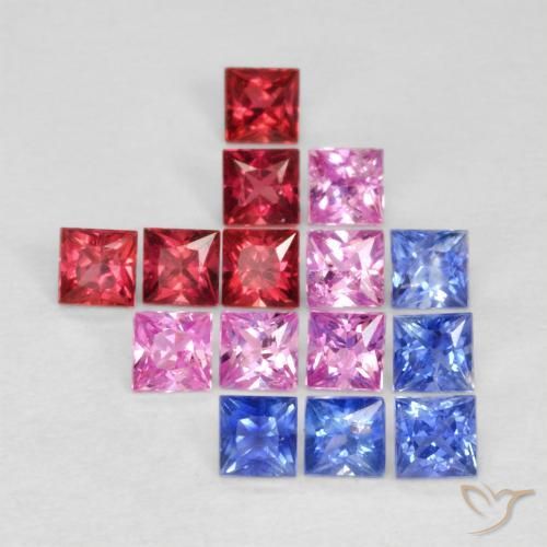 Shop natural 1.58ct マルチカラー サファイア gems, 四角形, from タンザニア at GemSelect. In stock, global shipping!