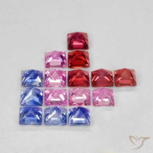 Shop natural 1.58ct マルチカラー サファイア gems, 四角形, from タンザニア at GemSelect. In stock, global shipping!