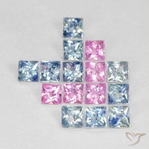 Shop natural 1.78ct マルチカラー サファイア gems, 四角形, from タンザニア at GemSelect. In stock, global shipping!