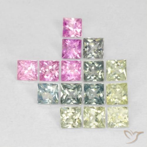 Shop natural 1.65ct マルチカラー サファイア gems, 四角形, from タンザニア at GemSelect. In stock, global shipping!