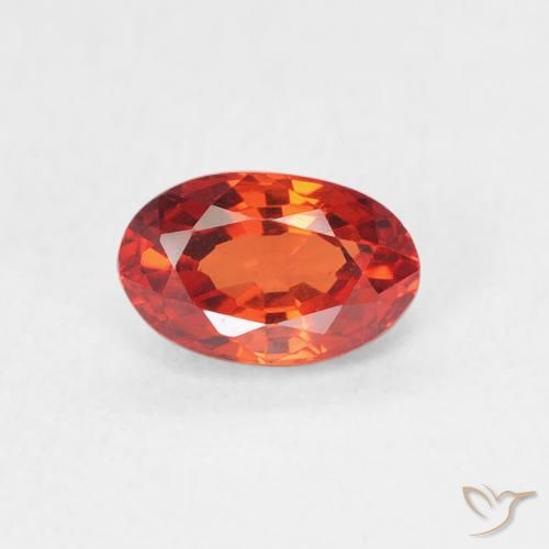 0.74ct 天然 ミディアムレッド サファイア, 楕円形, VVS-VS