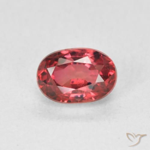 1.00ct 天然 ディープレッド サファイア, 楕円形, VS