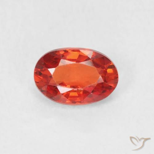 0.70ct 天然 ミディアムレッド サファイア, 楕円形, VVS-VS