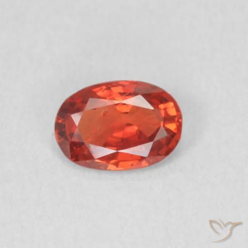 0.48ct 天然 ミディアムレッド サファイア, 楕円形, VS