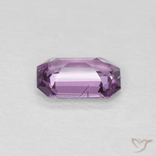 0.60カラットの天然Medium Dark-Purpleサファイア、八角形 / エメラルドカット、VS-SI