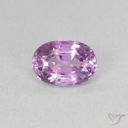 0.73ct 天然 ミディアムピンクがかったパープル サファイア, 楕円形, VS