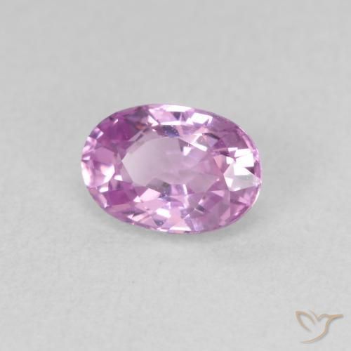0.73カラットの天然Medium Light-Purpleサファイア、楕円形、VVS