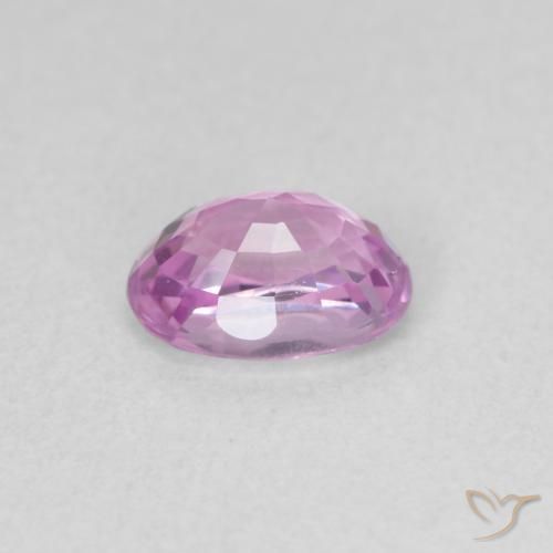 0.73カラットの天然Medium Light-Purpleサファイア、楕円形、VVS