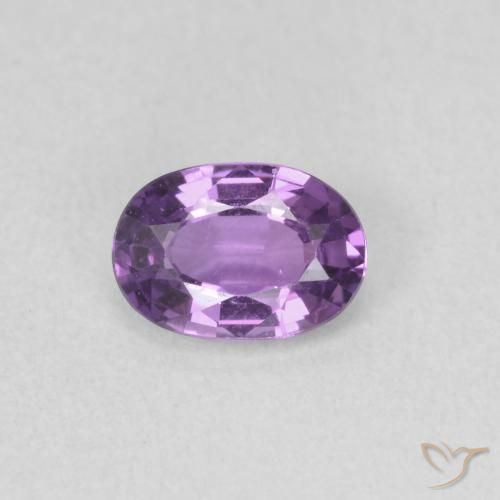 0.63ct 天然 ディープバイオレット サファイア, 楕円形, VVS
