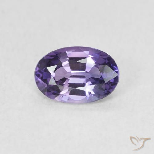 0.63ct 天然 グレープバイオレット サファイア, 楕円形, VVS
