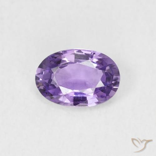 0.56ct 天然 ミディアムバイオレット サファイア, 楕円形, VVS-VS