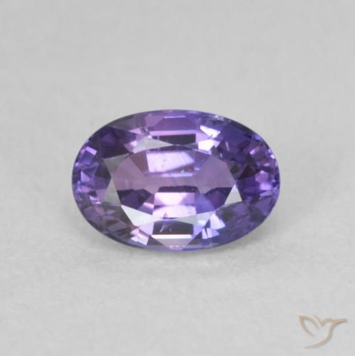 0.73ct 天然 ディープバイオレット サファイア, 楕円形, VVS-VS