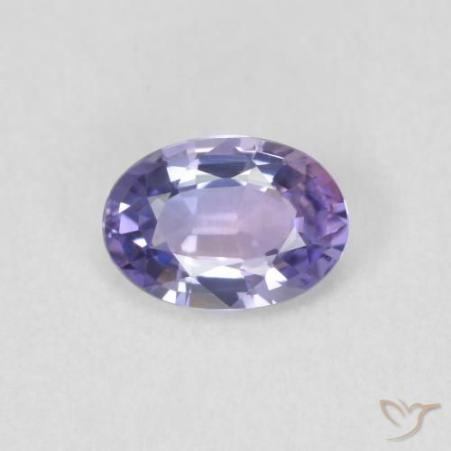 0.56ct 天然 ミディアムバイオレット サファイア, 楕円形, VVS-VS