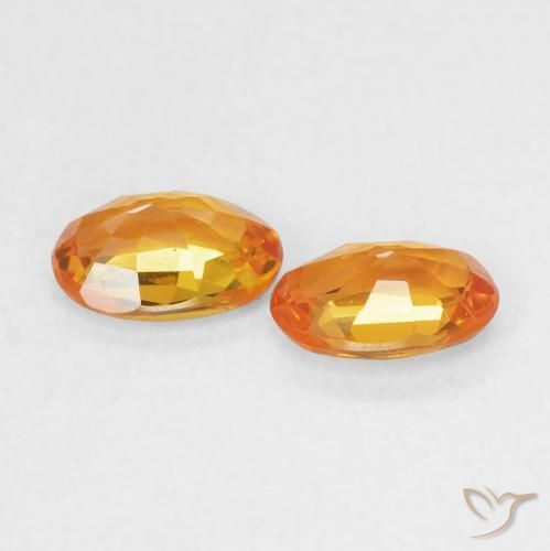 Shop natural 1.17ct 鮮やかなオレンジ サファイア gems, 楕円形, from タンザニア at GemSelect. In stock, global shipping!
