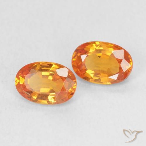 Shop natural 1.29ct 鮮やかなオレンジ サファイア gems, 楕円形, from タンザニア at GemSelect. In stock, global shipping!