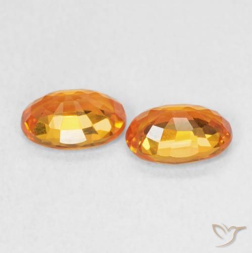 Shop natural 1.29ct 鮮やかなオレンジ サファイア gems, 楕円形, from タンザニア at GemSelect. In stock, global shipping!