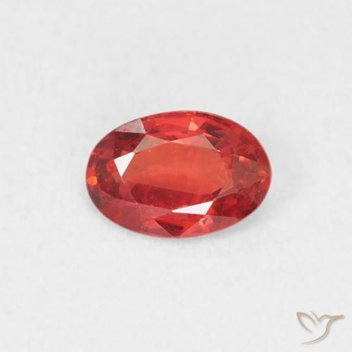 0.53ct 天然 ミディアムレッド サファイア, 楕円形, VS