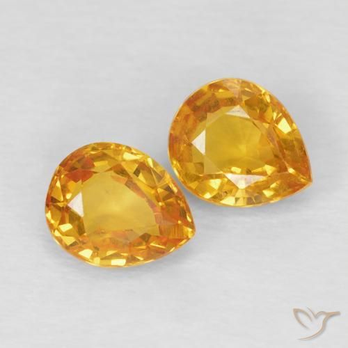 Shop natural 1.54ct ミディアムオレンジ サファイア gems, 洋梨の形, from タンザニア at GemSelect. In stock, global shipping!