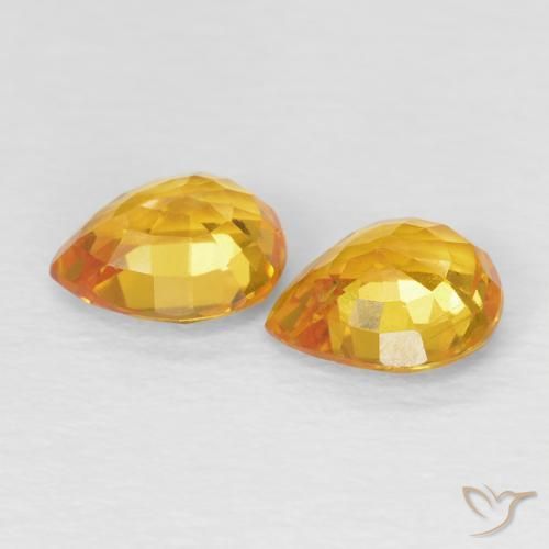 Shop natural 1.54ct ミディアムオレンジ サファイア gems, 洋梨の形, from タンザニア at GemSelect. In stock, global shipping!