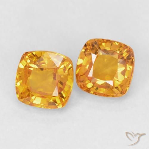 Shop natural 1.33ct オレンジゴールド サファイア gems, クッション, from タンザニア at GemSelect. In stock, global shipping!