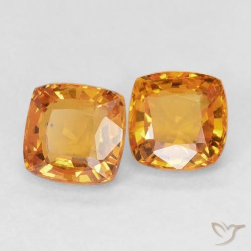 Shop natural 1.23ct 鮮やかなオレンジ サファイア gems, クッション, from タンザニア at GemSelect. In stock, global shipping!