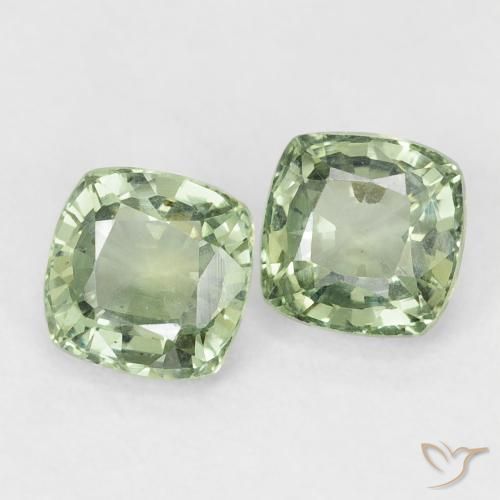Shop natural 1.39ct ライトグリーン サファイア gems, クッション, from タンザニア at GemSelect. In stock, global shipping!
