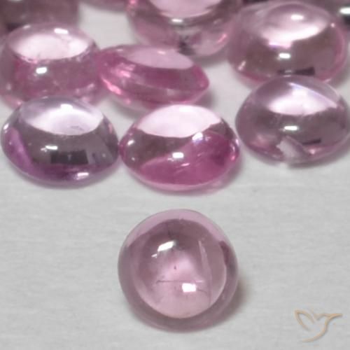 0.08ct 天然 ライトピンク サファイア, ラウンド, 透明