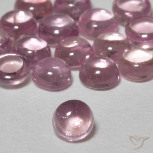 0.30ct 天然 薄いバブルガムピンク サファイア, ラウンド, 透明