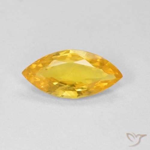 1.79ct 天然 ゴールドオレンジ サファイア, マーキーズ, VS-SI
