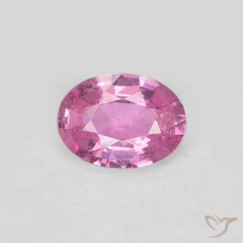 0.62ct 天然 ミディアムピンク サファイア, 楕円形, VS