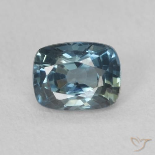 0.70ct 天然 ティール サファイア, クッション, VVS-VS