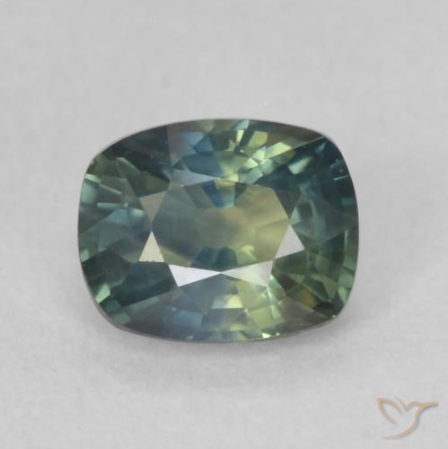0.66ct 天然 マルチカラー サファイア, クッション, VS