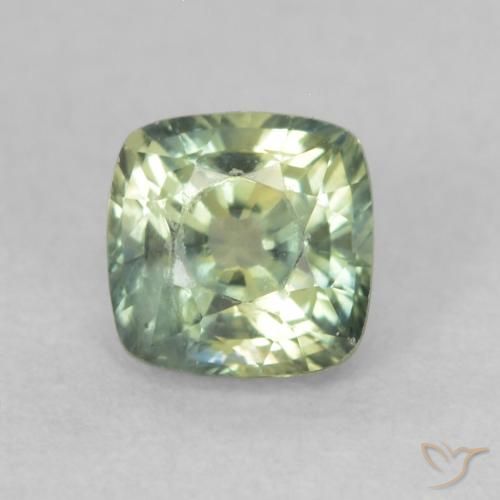 0.65ct 天然 マルチカラー サファイア, クッション, VS