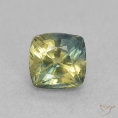 0.64ct 天然 マルチカラー サファイア, クッション, VS