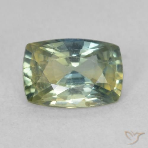 0.88ct 天然 マルチカラー サファイア, クッション, VVS-VS